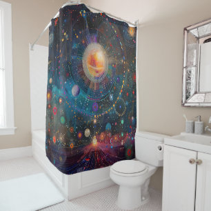 Rideau de douche Galaxie Cosmique