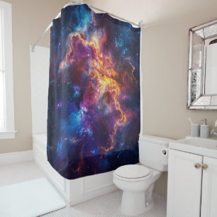 Rideau de douche Galaxie Cosmique