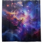 Rideau de douche Galaxie Cosmique (Devant)