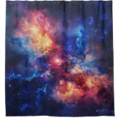 Rideau de douche Galaxie Cosmique (Devant)