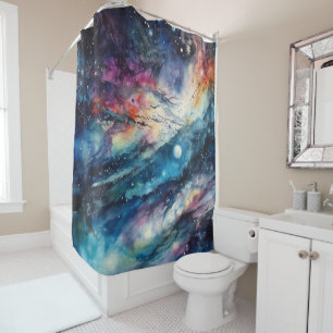 Rideau de douche Galaxie de poussière d'étoiles