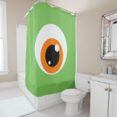 Rideau de douche géant Monster Eye (En situation)