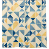 Rideau de douche géométrique moderne du milieu du  (Devant)