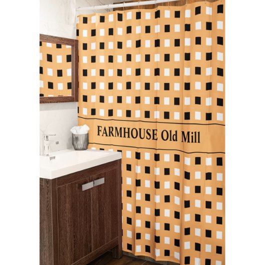 Rideau de douche géométrique petit Carré