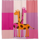 Rideau de douche Giraffe Fête des Mères (Devant)