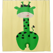 Rideau de douche Giraffe verte (Devant)