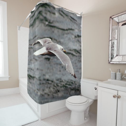 RIDEAU DE DOUCHE GLISSÉ (En situation)