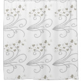 Rideau de douche Gold & Silver Hearts (Devant)