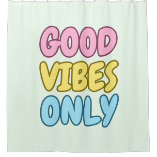 Rideau de douche Good Vibes Only 