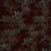 Rideau de douche gothique Rose foncé