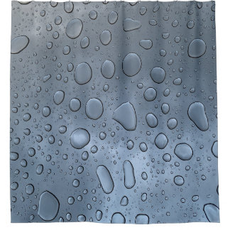 Rideau de douche gouttelettes d'eau modernes
