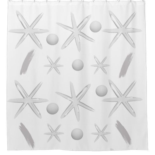 Rideau de douche gris atomique (Devant)