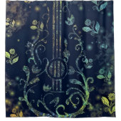 Rideau de douche Guitare Fleurs (Devant)
