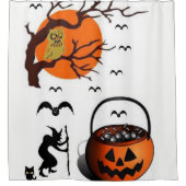 Rideau de douche Halloween (Devant)