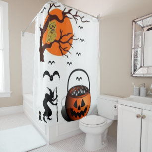 Rideau de douche Halloween