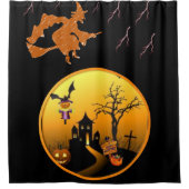Rideau de douche Halloween (Devant)