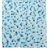 Rideau de douche Hexagon bleu (Devant)