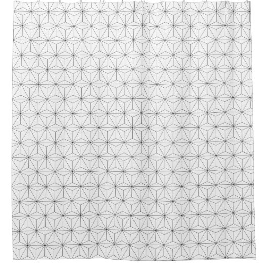 Rideau de douche Hexagon géométrique (Devant)