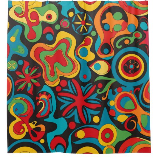 Rideau de douche hippie (Devant)