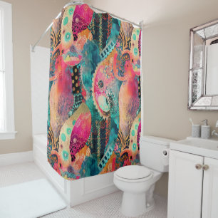 Rideau de douche Hippie Boho