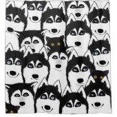 Rideau de douche Huskies (Devant)
