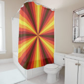 Rideau de douche illusion d'automne (En situation)