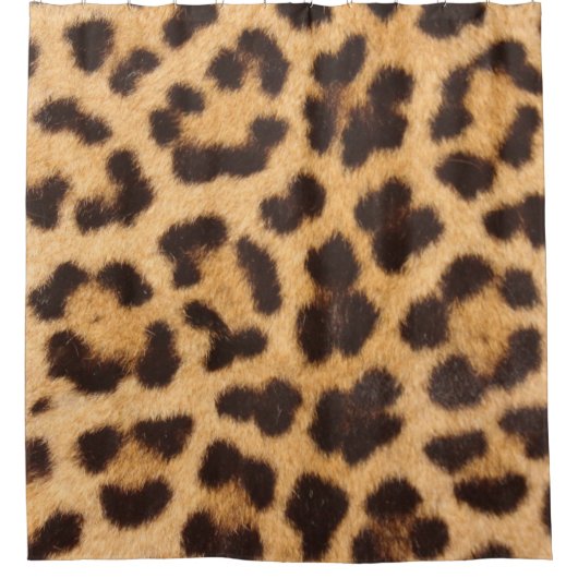 Rideau de douche imprimé léopard guépard (Devant)