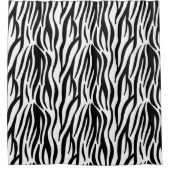 rideau de douche imprimé zèbre (Devant)