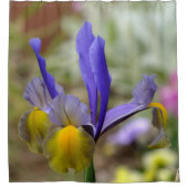 Rideau De Douche Iris Violet Et Or (Devant)