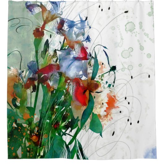 Rideau de douche Irises (Devant)