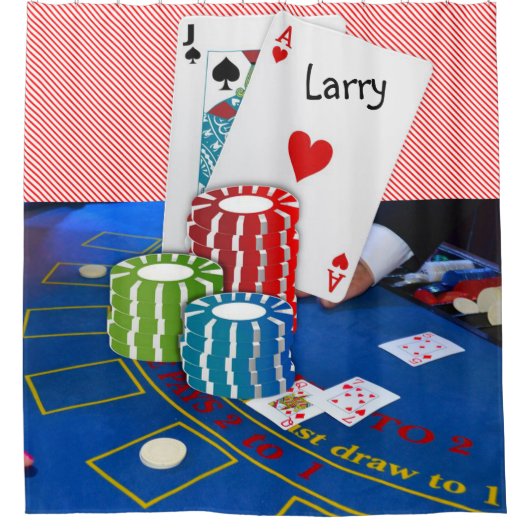 Rideau de douche Jack noir (Devant)