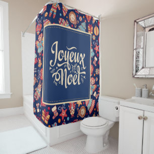 Rideau de douche Joyeux Noel