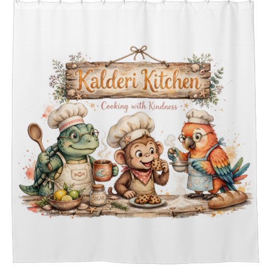 Rideau de douche Kalderi Kindness Kitchen (Devant)