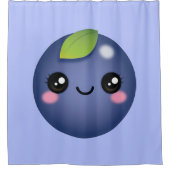 Rideau de douche Kawaii Blueberry (Devant)