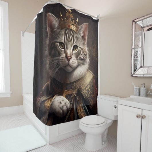 Rideau de douche King Cat (En situation)