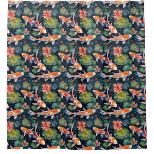 Rideau de douche Koi Pond (Devant)