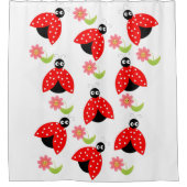 Rideau de douche Ladybug Floral (Devant)