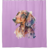 Rideau de douche Lavender Dachshund (Devant)