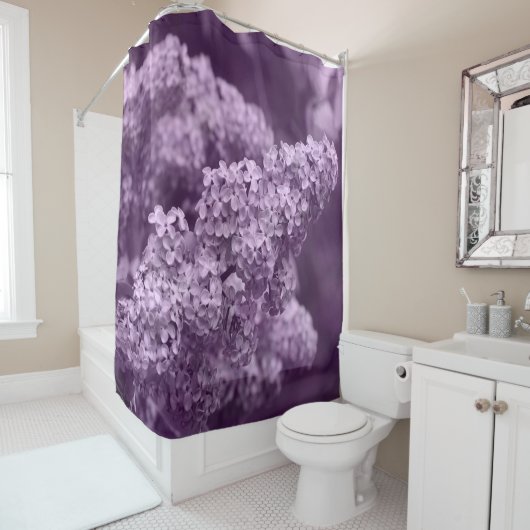 Rideau de douche Lilac en fleurs (En situation)