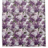 Rideau de douche Lilac violet et blanc (Devant)