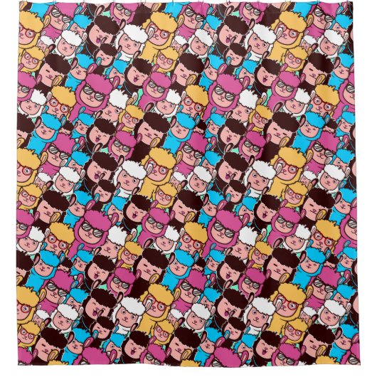 Rideau de douche Llamas (Devant)