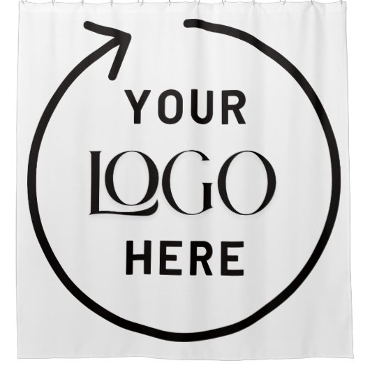 Rideau de douche Logo Personnalisé (Devant)