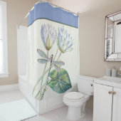rideau de douche Lotus et dragonfly (En situation)