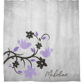 Rideau de douche Lovebirds violet (Devant)