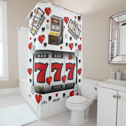 Rideau de douche Lucky 77's (En situation)