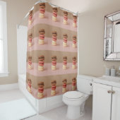rideau de douche Macarons (En situation)