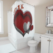 Rideau de douche magique Coeur (En situation)