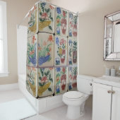 Rideau de douche Mahjong (En situation)