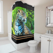 Rideau de douche Majestic Jaguar - Série Faune (En situation)