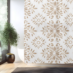 Rideau de Douche Mandala Bohème Minimaliste